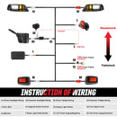 EZGO TXT Golf Cart LED Tail Light Kit with Turn Signals