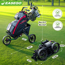 Easego 3-Wheel Foldable Golf Cart with Phone Holder