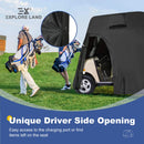  Explore Land 4-Passenger Golf Cart Cover – Black Waterproof