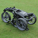 FLAGTAG 3-Wheel Folding Golf Push Cart – Gray