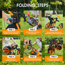 FLAGTAG_3_Wheel_360_Swivel_Black_Golf_Push_Cart_2 3