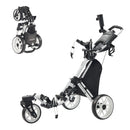 FLAGTAG 3 Wheel 360 Swivel Golf Push Cart