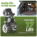 FLAGTAG 3 Wheel 360 Swivel Golf Push Cart