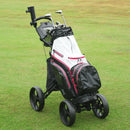 FLAGTAG 4-Wheel Foldable Golf Cart with Cooler & Umbrella Holder