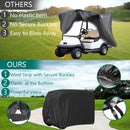 FLYMEI 2-Seater Golf Cart Cover – Black, Waterproof