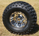 GTW 10” Gunmetal Wheel & 22” All-Terrain Tire Set – 4-Pack
