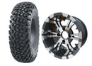 GTW 10” Gunmetal Wheel & 22” All-Terrain Tire Set – 4-Pack