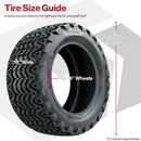 GTW Fusion GTR Radial Street Tire for Lifted Golf Carts 23x10-14