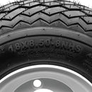 Glossy White Golf Cart Wheels & Arisun Turf Tires – 4 Pack