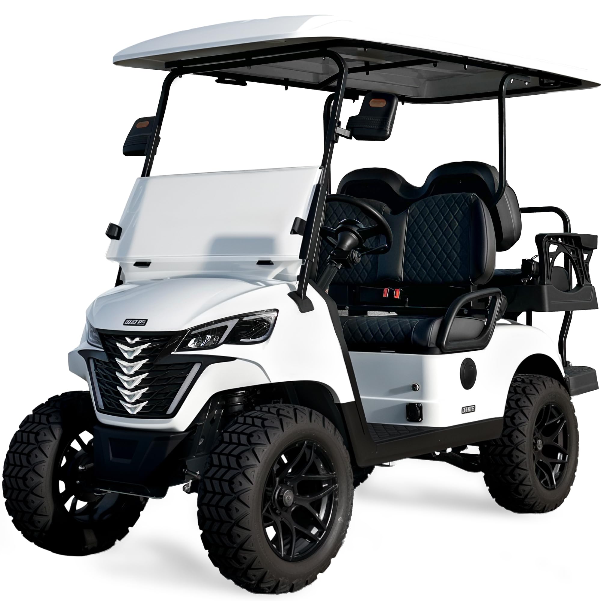 Golfjet 4-Seat Electric Golf Cart with Off-Road Tires White