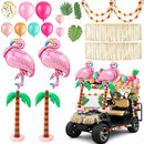 Hawaiian Luau Golf Cart Decoration Kit – 12-Piece Set