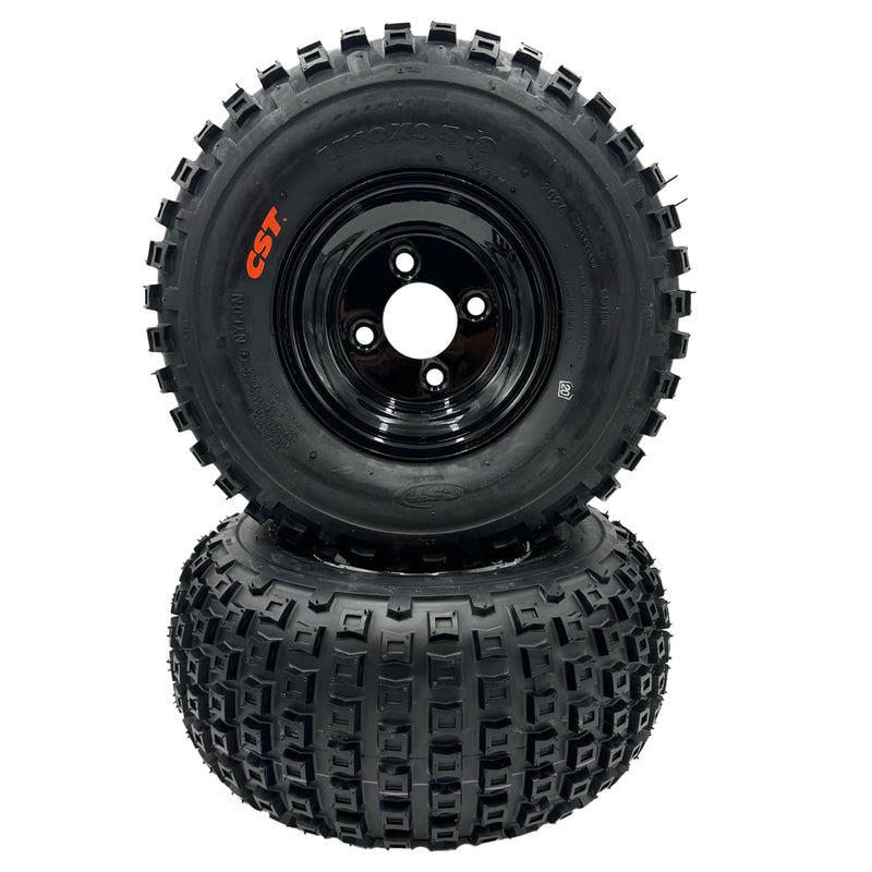 Hoosier All-Terrain Knobby Wheel Set for Golf Carts