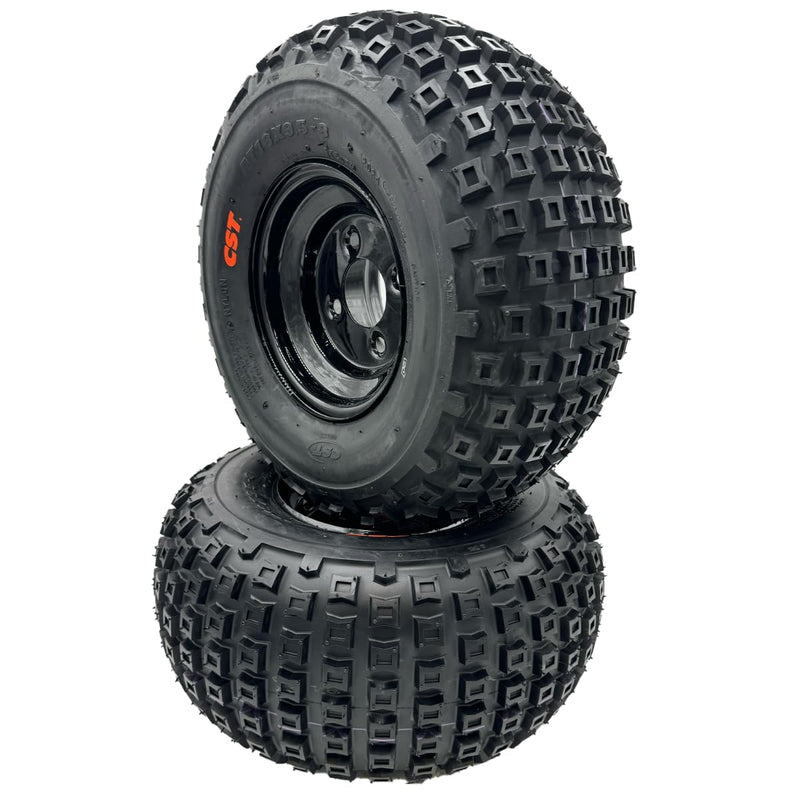 Hoosier All-Terrain Knobby Wheel Set for Golf Carts