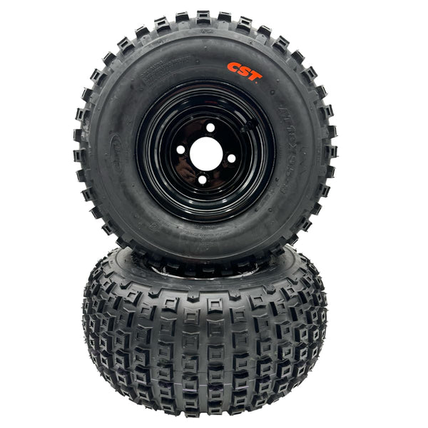 Hoosier All-Terrain Knobby Wheel Set for Golf Carts