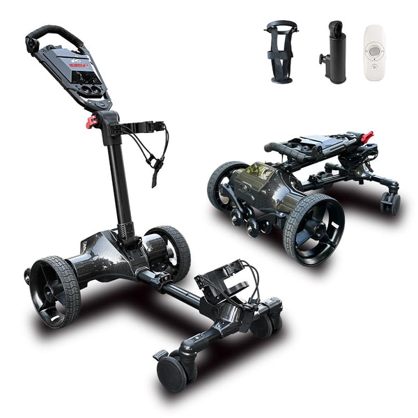 Icango G3 Follow-Me Electric Golf Caddy - Bundle – Black