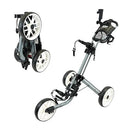 Izzo EZ-Roll Folding 3-Wheel Golf Push Cart (Black)