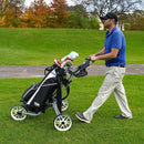 Izzo EZ-Roll Folding 3-Wheel Golf Push Cart (Black)