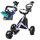 JANUS Compact 3-Wheel Golf Push Cart with Cooler