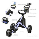 JANUS Compact 3-Wheel Golf Push Cart with Cooler