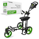 JOVIAL 3-Wheel Golf Push Cart with Built-In Seat