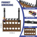 JOXPRING Wooden Golf Stroller Club Holder with Storage