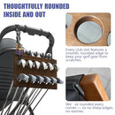 JOXPRING Wooden Golf Stroller Club Holder with Storage