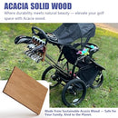 JOXPRING Wooden Golf Stroller Club Holder with Storage