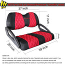 Jaxpare Red Mesh Seat Covers for Club Car & Yamaha Carts