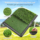 Jspotib Tri-Turf Swing Path Golf Mat