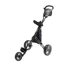 KVV 3-Wheel Foldable Golf Push Cart with Storage & Brake