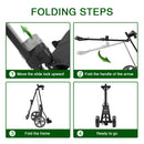 KVV Lightweight 2-Wheel Golf Push Cart – Charcoal