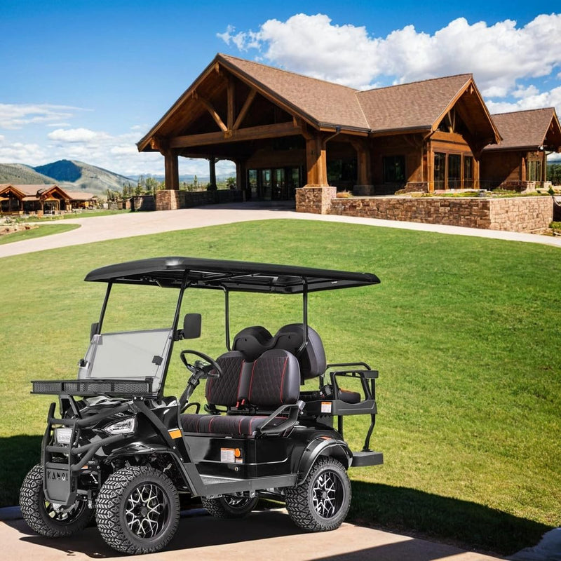 Kandi 4-Seat Black Electric Golf Cart 