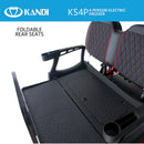 Kandi 4-Seat Black Electric Golf Cart 