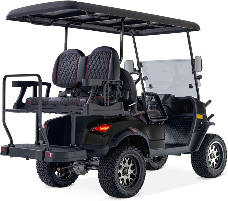 Kandi Matte Black 4-Seat Electric Golf Cart