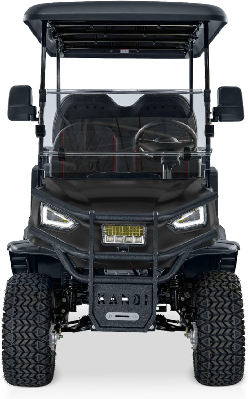 Kandi Matte Black 4-Seat Electric Golf Cart