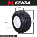Kenda Hole-N-1 Golf Cart Tire & Wheel Set (4-Pack) K389 18x8.5-8