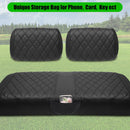 LEAPGOMAX Club Car DS Seat Covers – Diamond Stitch Black
