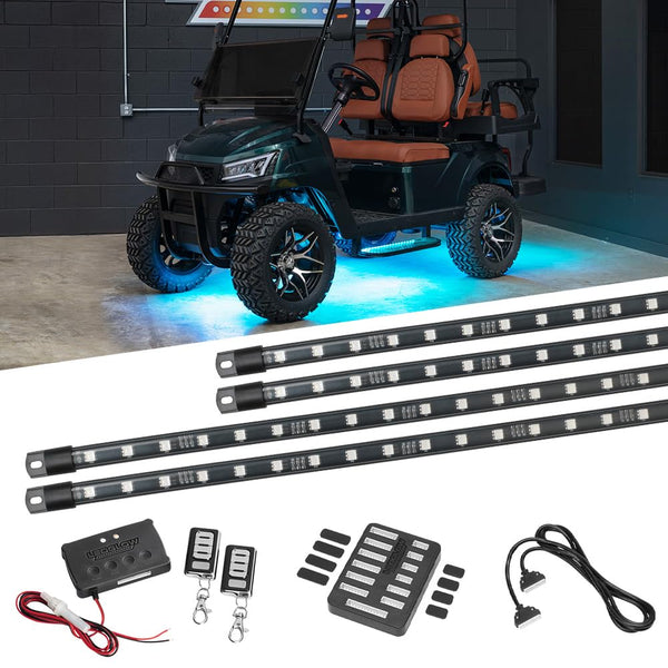 LEDGlow 4-Seater Underglow Light Kit for Golf Carts