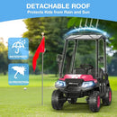 LIGIANT R9 Kids 4-Seat Electric Golf Cart Ride-On with Remote Control - Pink