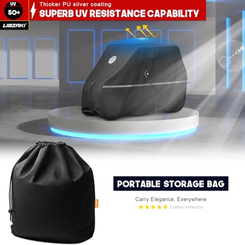 LI LIBZAKI 2-Seater Golf Cart Cover – All-Weather Protection (Black)