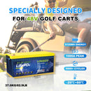 LOSSIGY 48V Lithium Golf Cart Battery Kit with Charger & Monitor