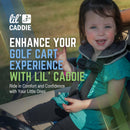 Lil’ Caddie 5-Point Child Positioner Harness for Golf Carts – Charcoal