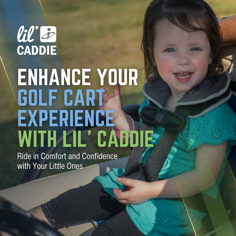 Lil’ Caddie 5-Point Child Positioner Harness for Golf Carts – Charcoal