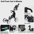 Louis Donné 4-Wheel Folding Golf Cart – White