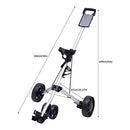LpqOxnm 3-Wheel Lightweight Golf Push Cart