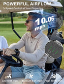 MAGOLFIN - 2-Pack Rechargeable Magnetic Golf Cart Fan