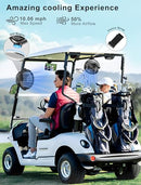 MAGOLFIN - 2-Pack Rechargeable Magnetic Golf Cart Fan