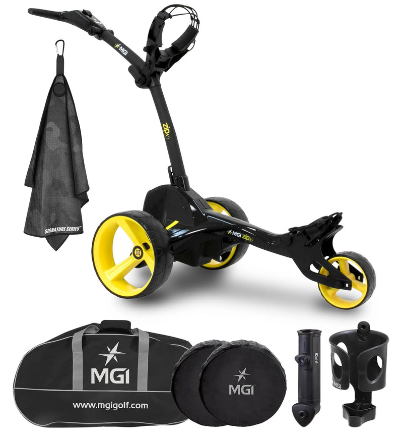 MGI Zip X1 Electric Golf Cart Travel Set with Towel & Holders
