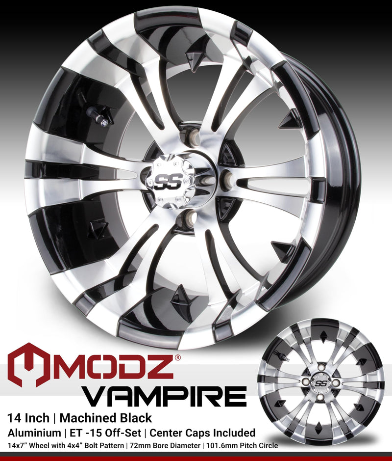 MODZ Vampire 14” - 205/30-14 - Arisun Cruze Tires – Set of 4