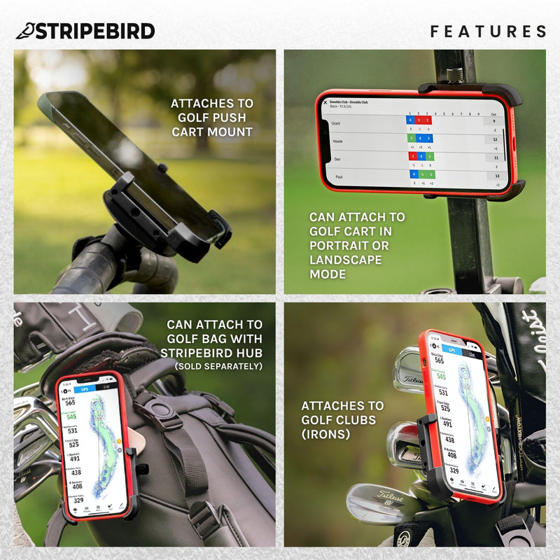 Magnetic Golf Cart Phone Holder – Universal by Stripebird